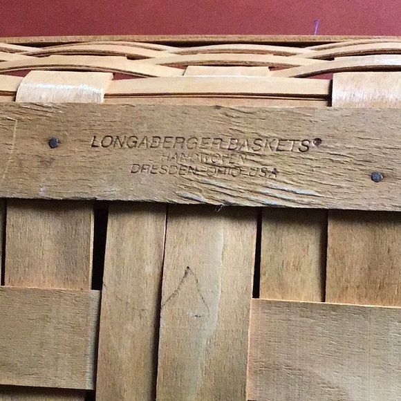 HOSTESS SERVING TRAY BASKET 
LONGABERGER LARGE 1995 - Picture 8 of 8